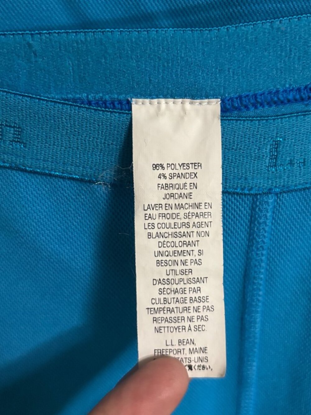 L.L.Bean Womens Blue Midweight Base Layer Crew Top Small XS Petite - Picture 3 of 10